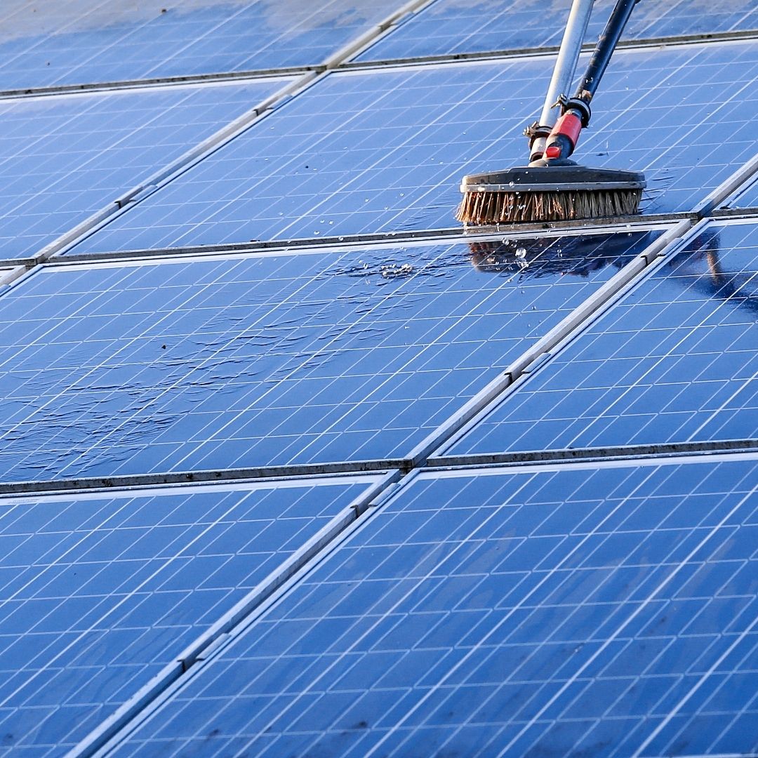 solar panel cleaning